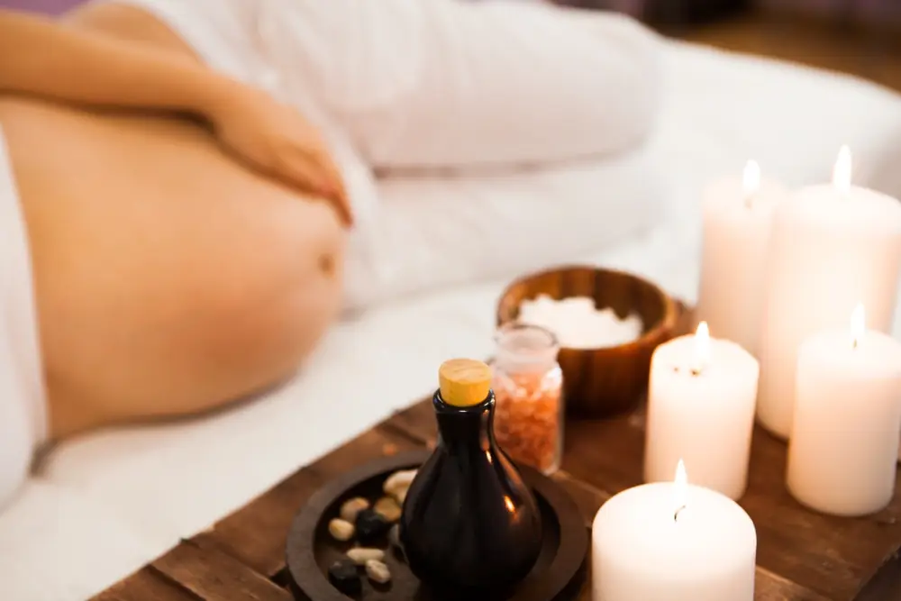 Prenatal massage session
